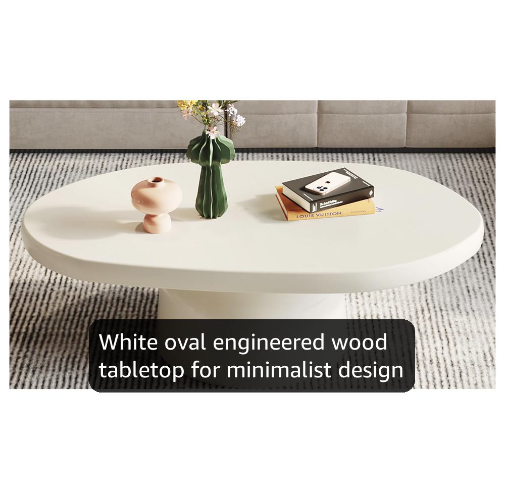 Amazon.com: GlimBiz White Cloud Tables, Modern Minimalist Coffee